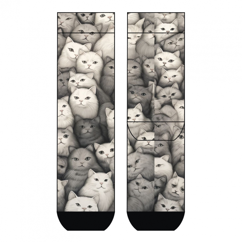 Cool 7 Print - Vollfrottee - Baumwollsocken - Runddruck Motiv: C5563